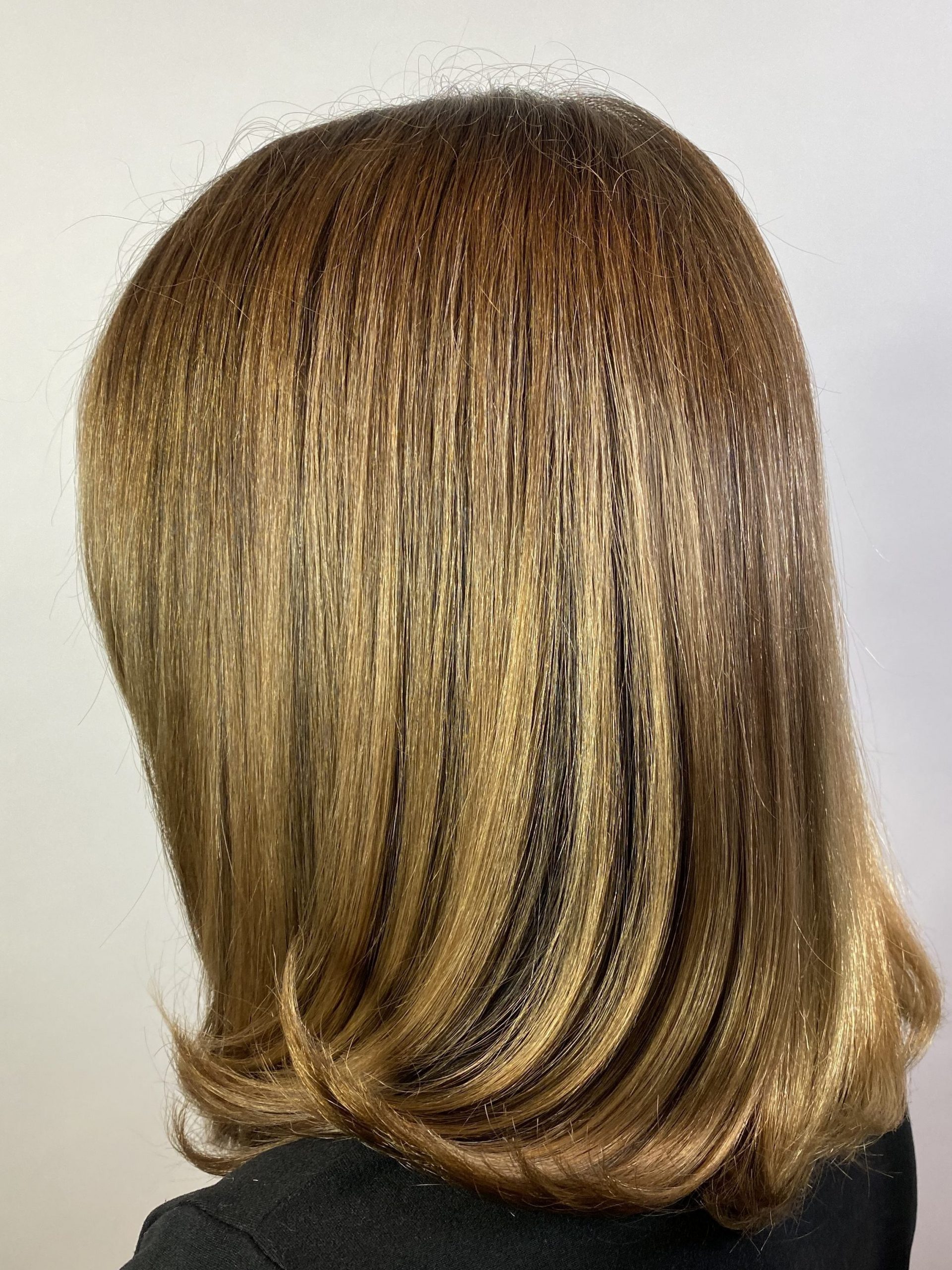 shiny hair